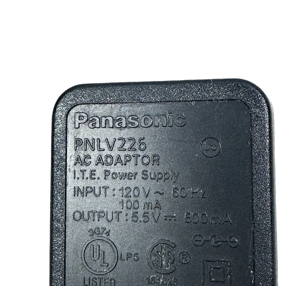 Panasonic PNLV226 AC Adaptor Power Supply 5.5V 500mA OEM Genuine Cordless Phone
